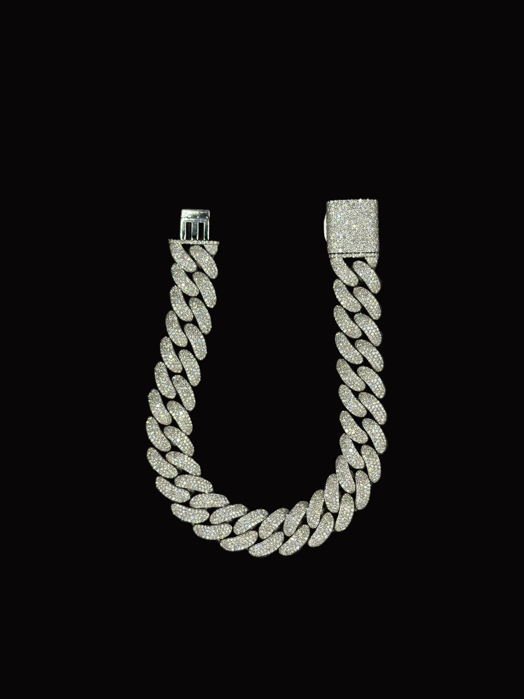 12MM Natural Dimond Cuban Link