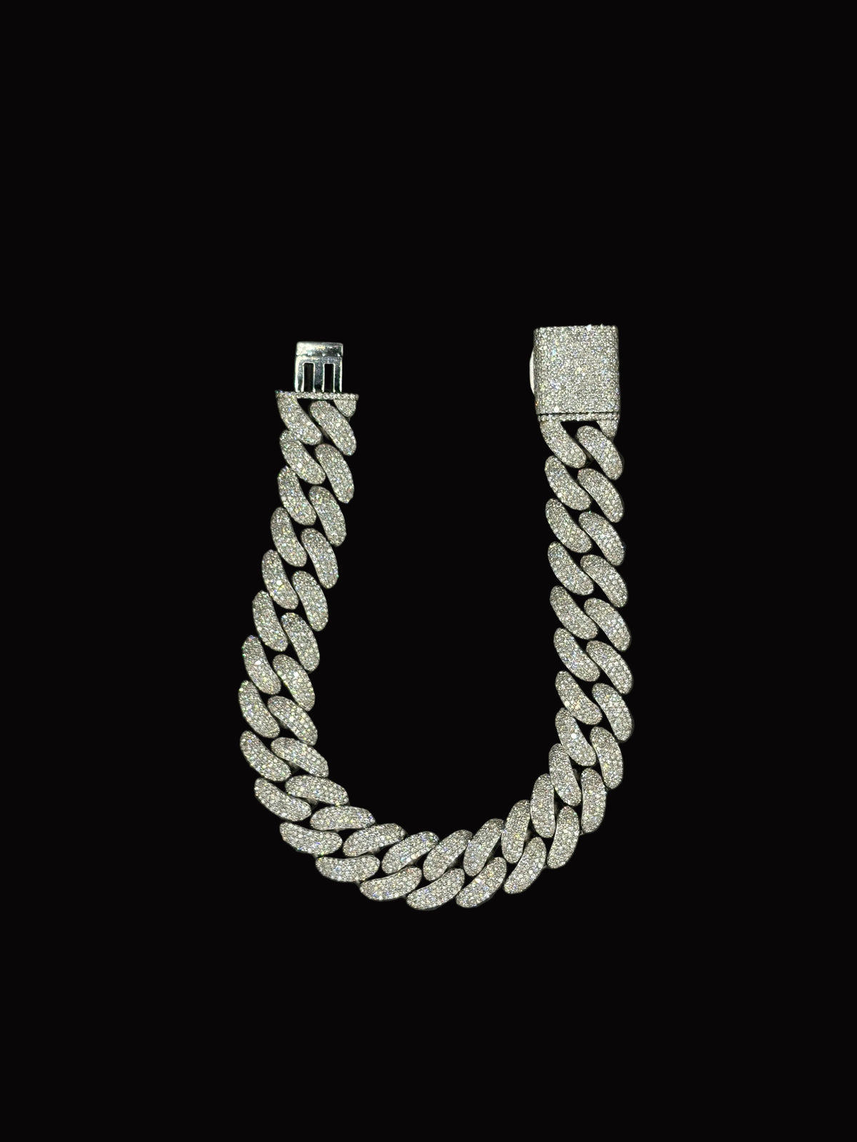 12MM Natural Dimond Cuban Link