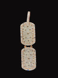Lab Diamond Dog Tag 2.75"