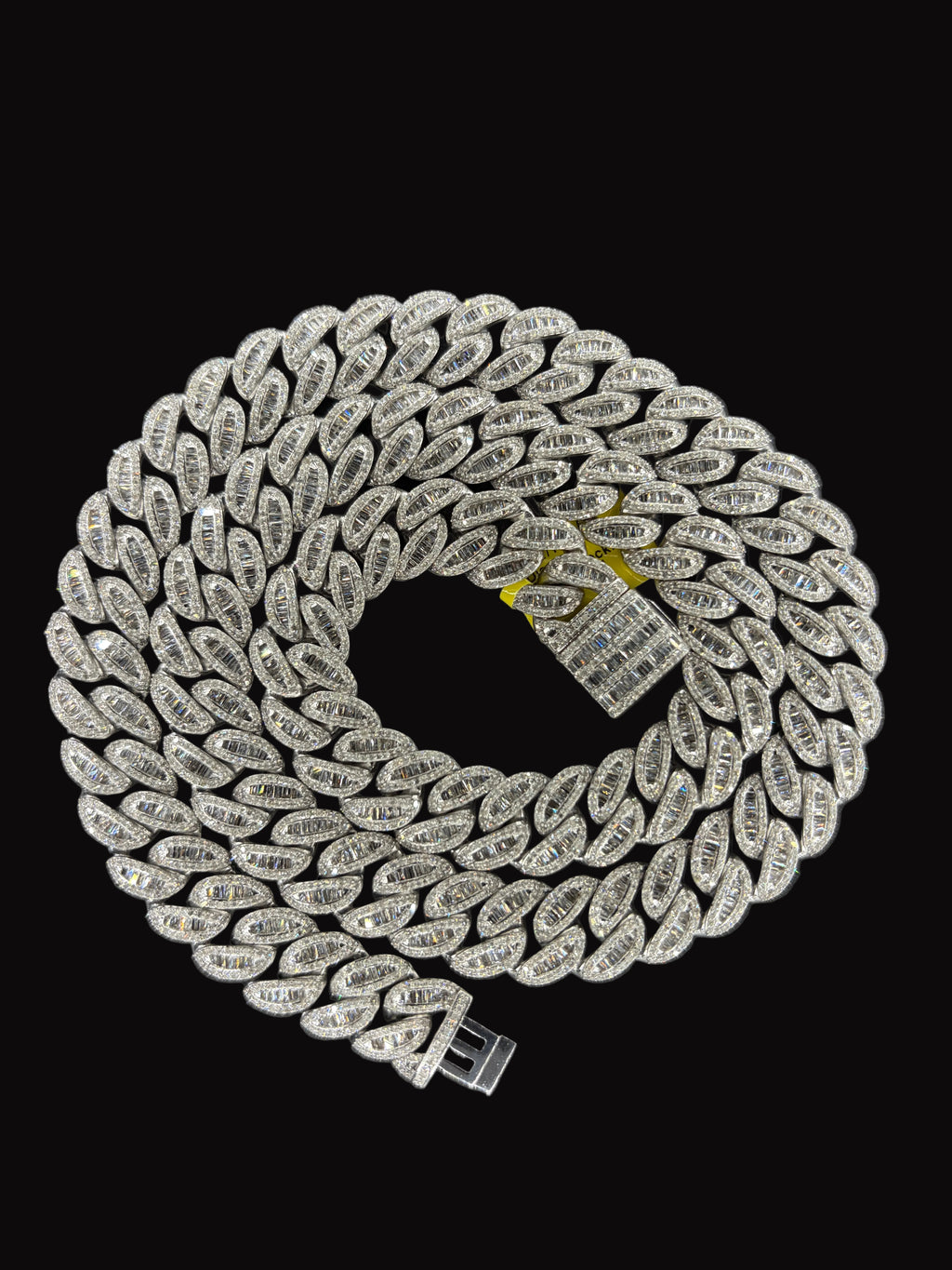 12MM Baguette Natural Diamond Chain