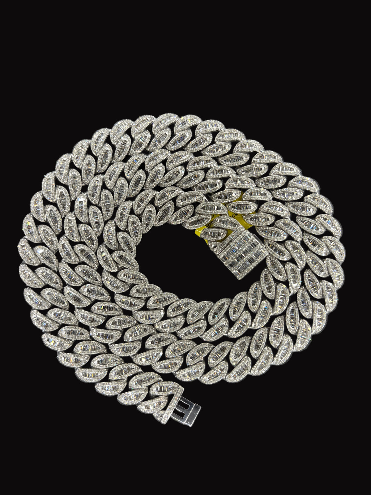 12MM Baguette Natural Diamond Chain