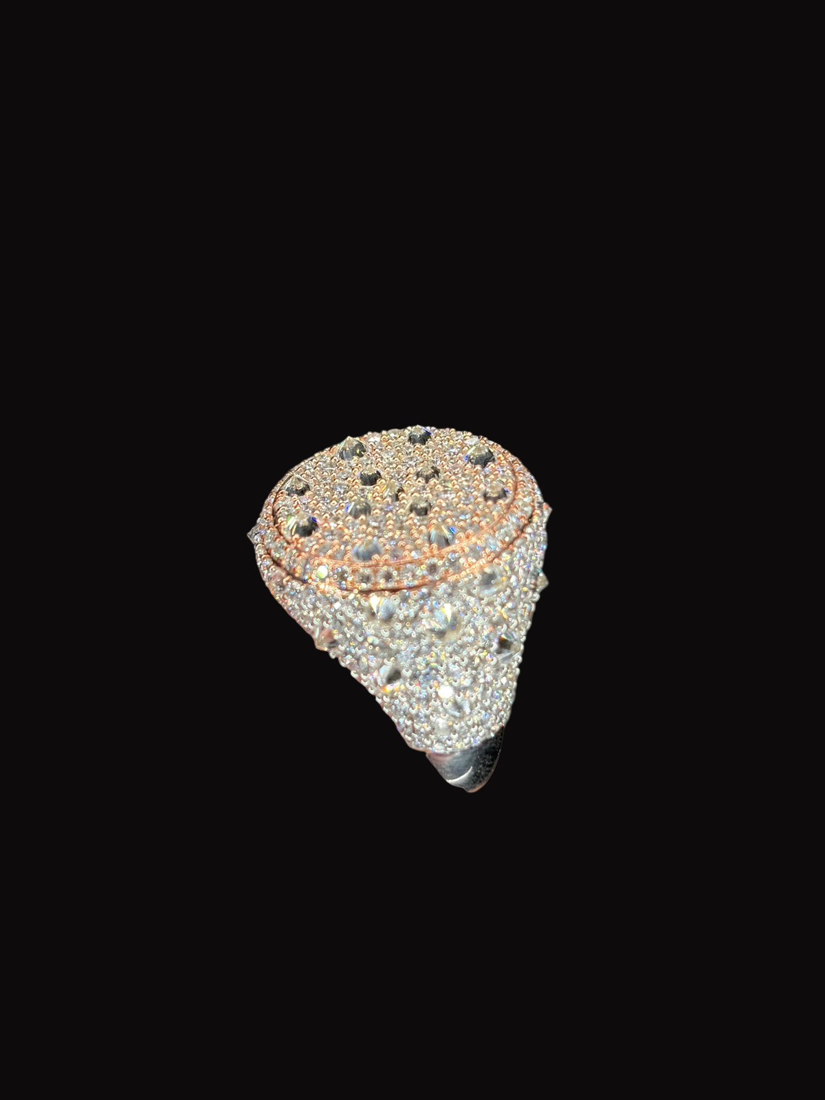 Reverse Set Mosaic Lab Diamond Ring