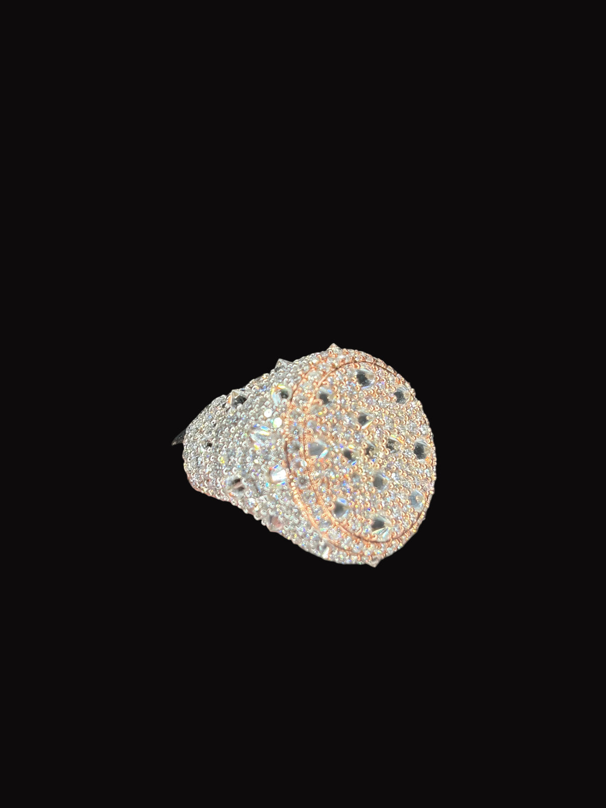 Reverse Set Mosaic Lab Diamond Ring