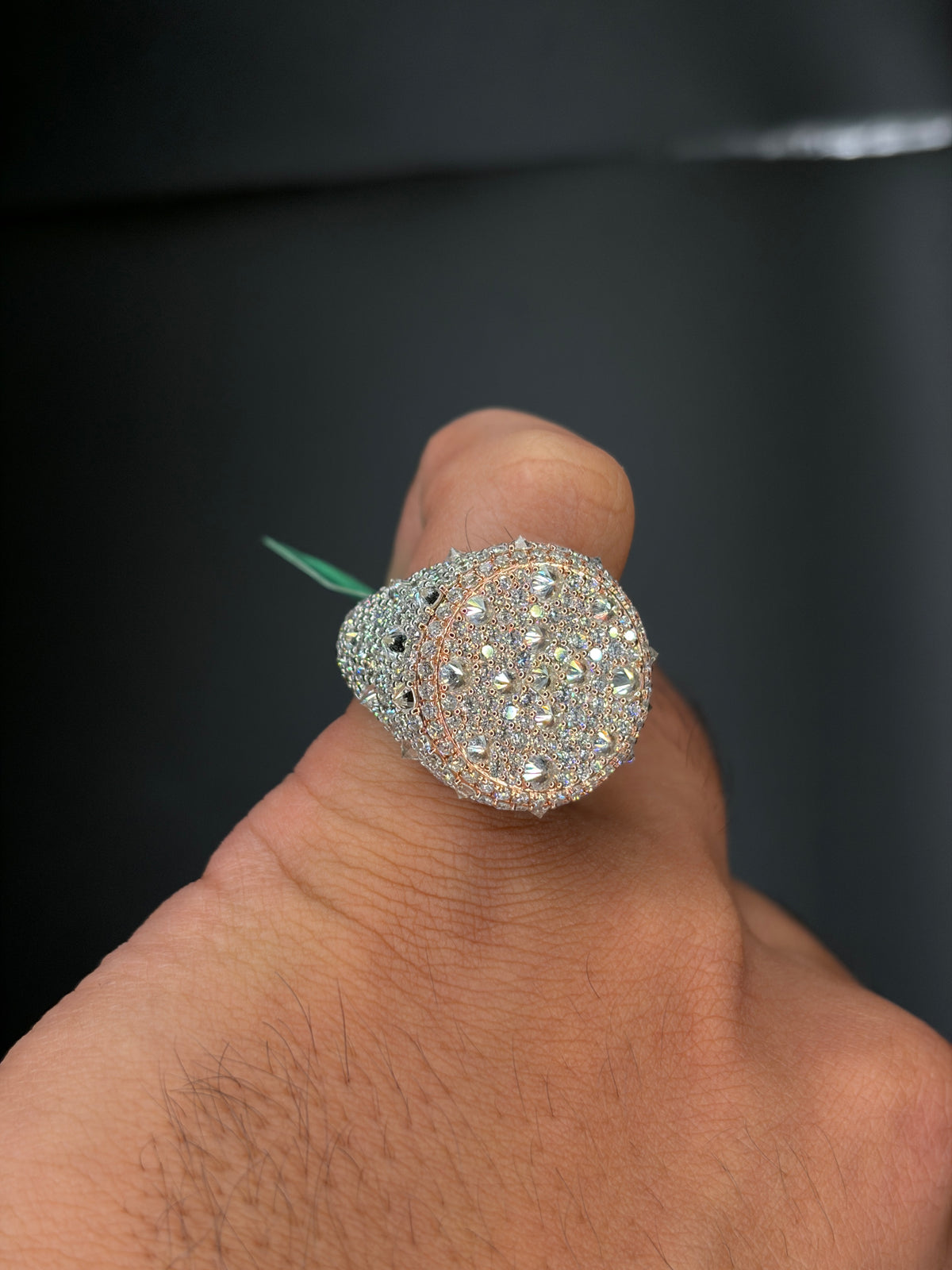 Reverse Set Mosaic Lab Diamond Ring