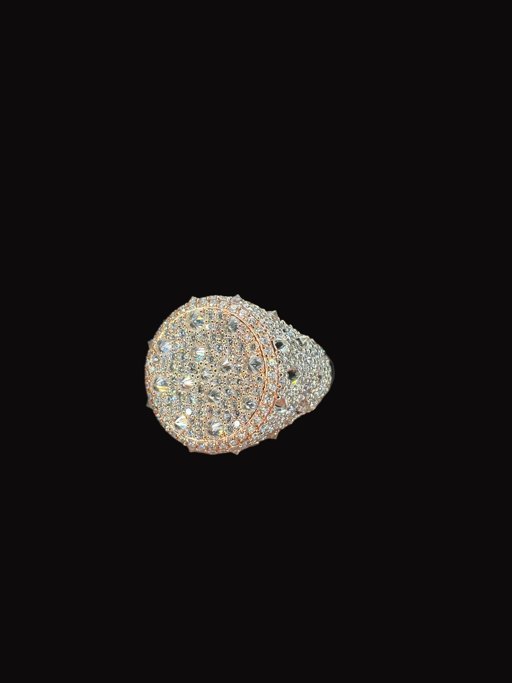 Reverse Set Mosaic Lab Diamond Ring