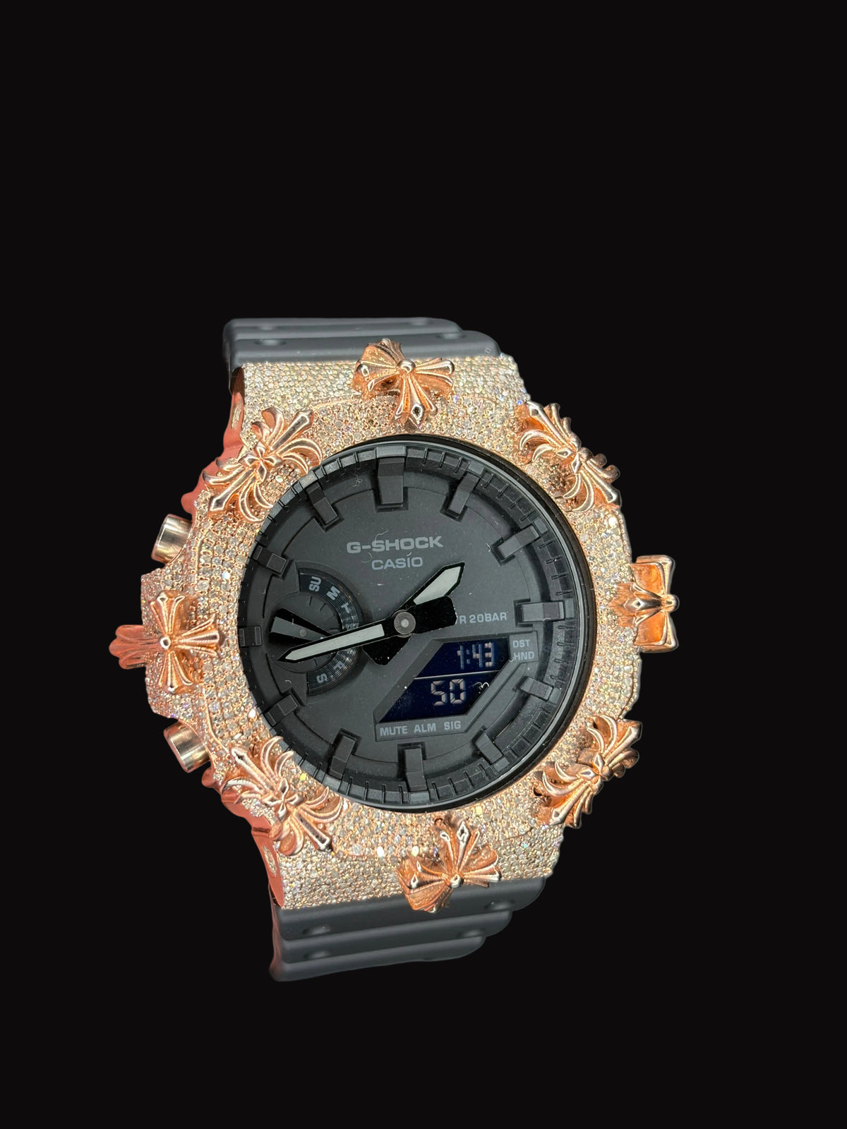 Natural Diamond Cross G-Shock 5.5CT