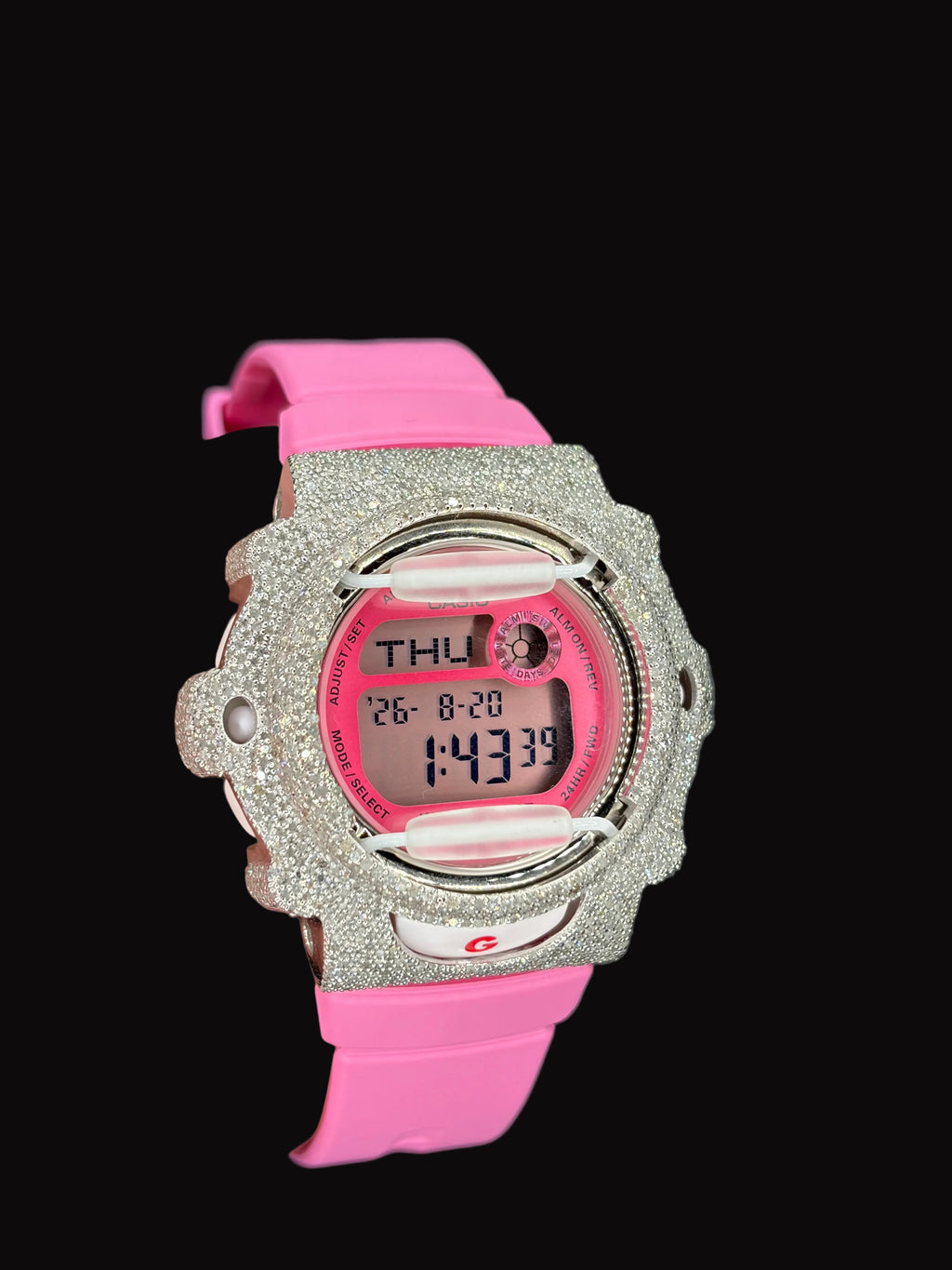 Natural Diamond Baby G-Shock 5CT (Smaller Face)