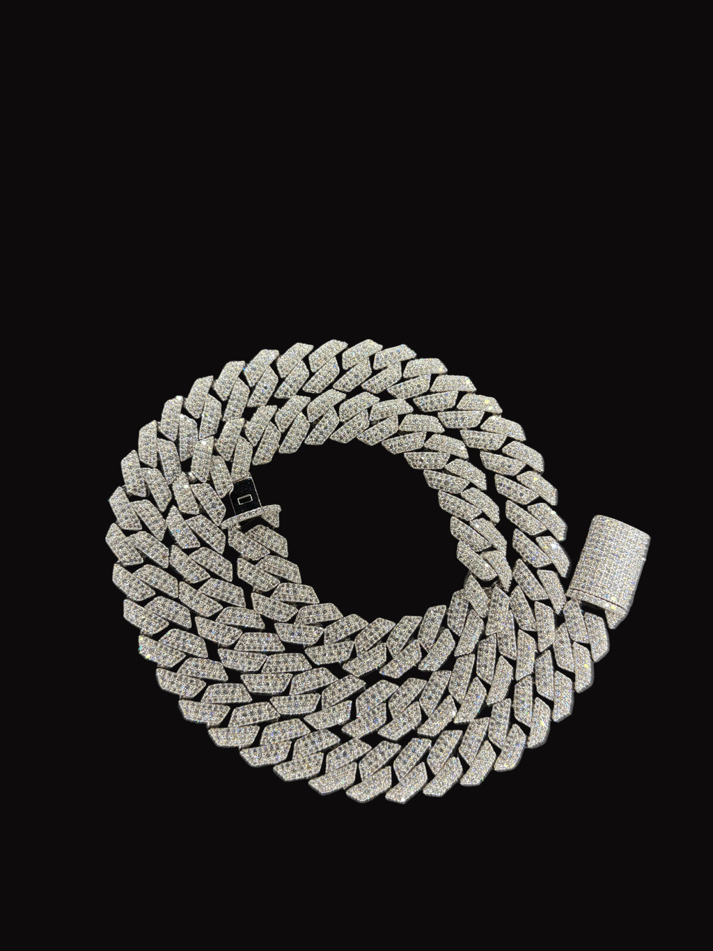 12MM Elevated Prong Set Lab Diamond Cuban