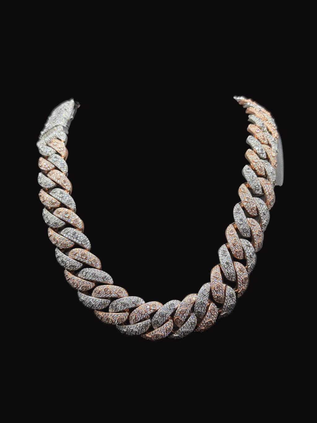 Fancy Silver Moissanite Big Boy Cuban Link