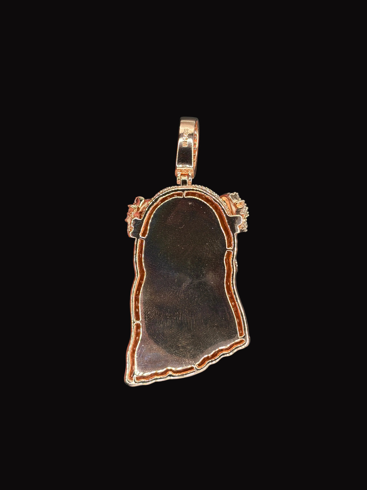 Silver Moissanite Jesus Head