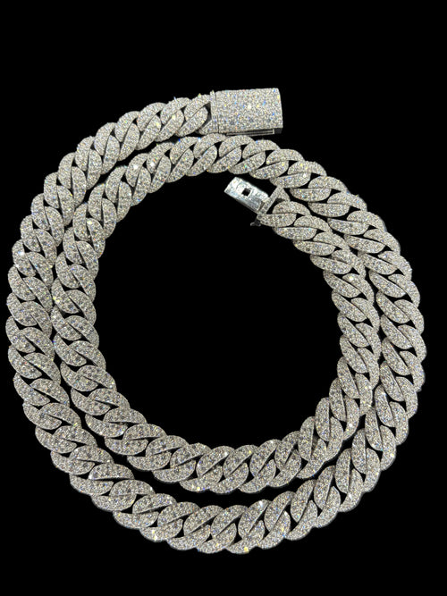 12MM Lab Diamond Cuban Chain