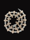 Cross Infinity Link In Moissanite Diamonds