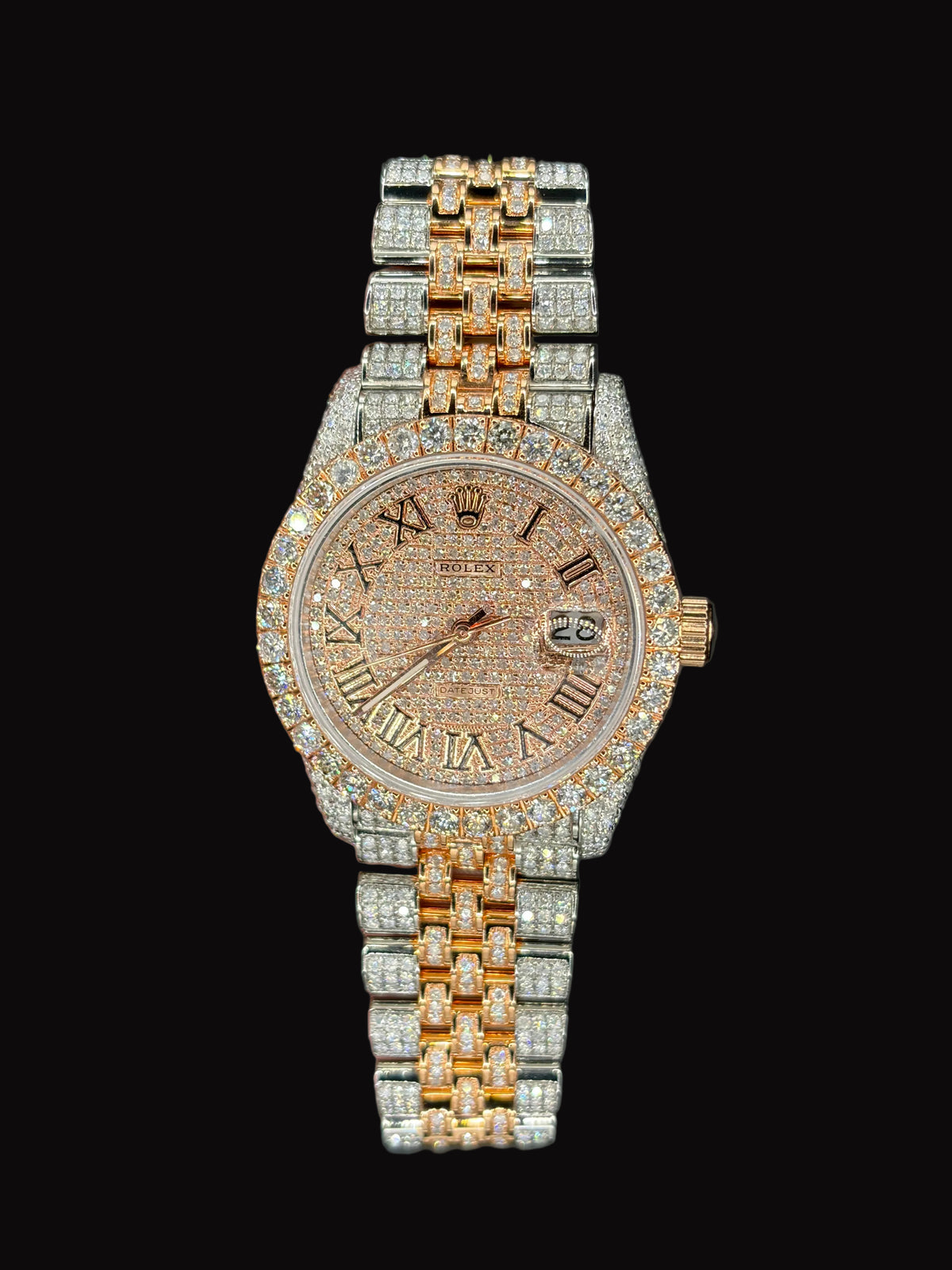 36MM Natural Diamond Rolex Datejust AM Band