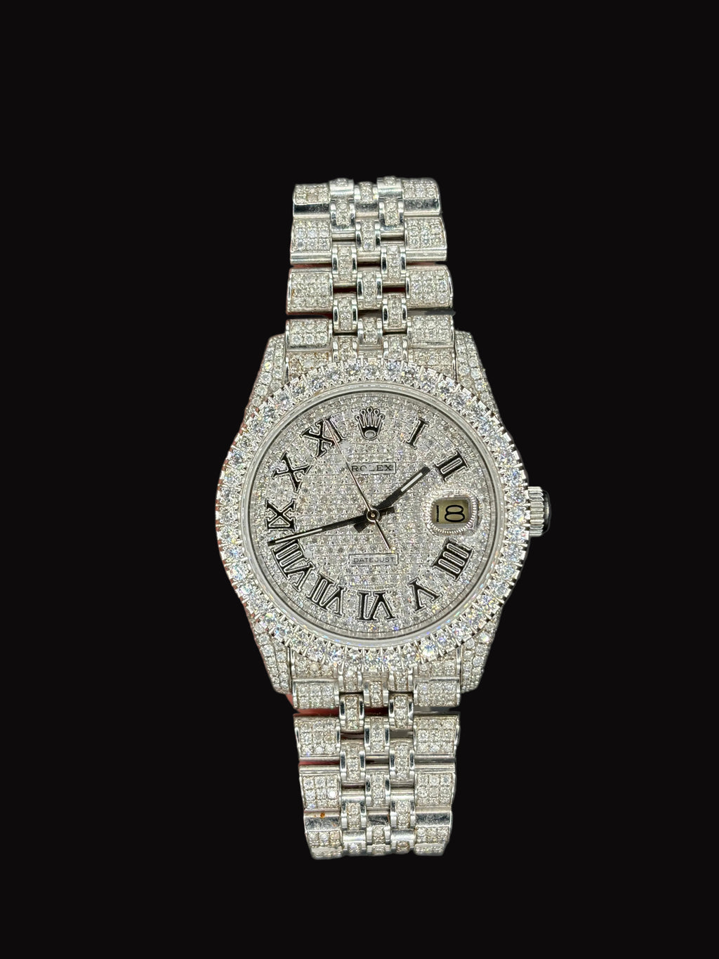 36MM Natural Diamond Rolex Datejust AM Band