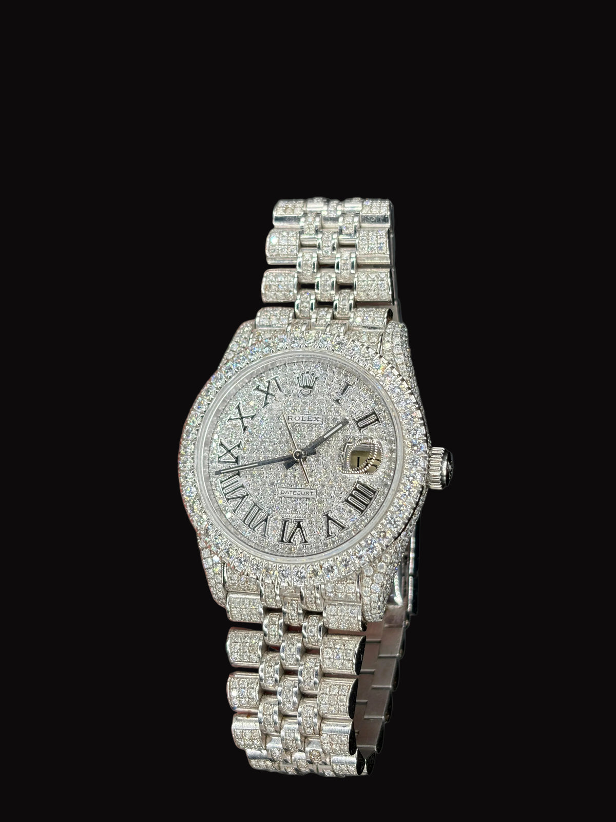 36MM Natural Diamond Rolex Datejust AM Band