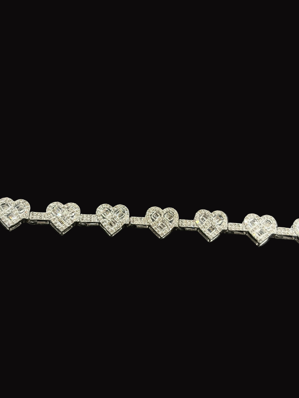 Heart Natural Diamond Bracelet