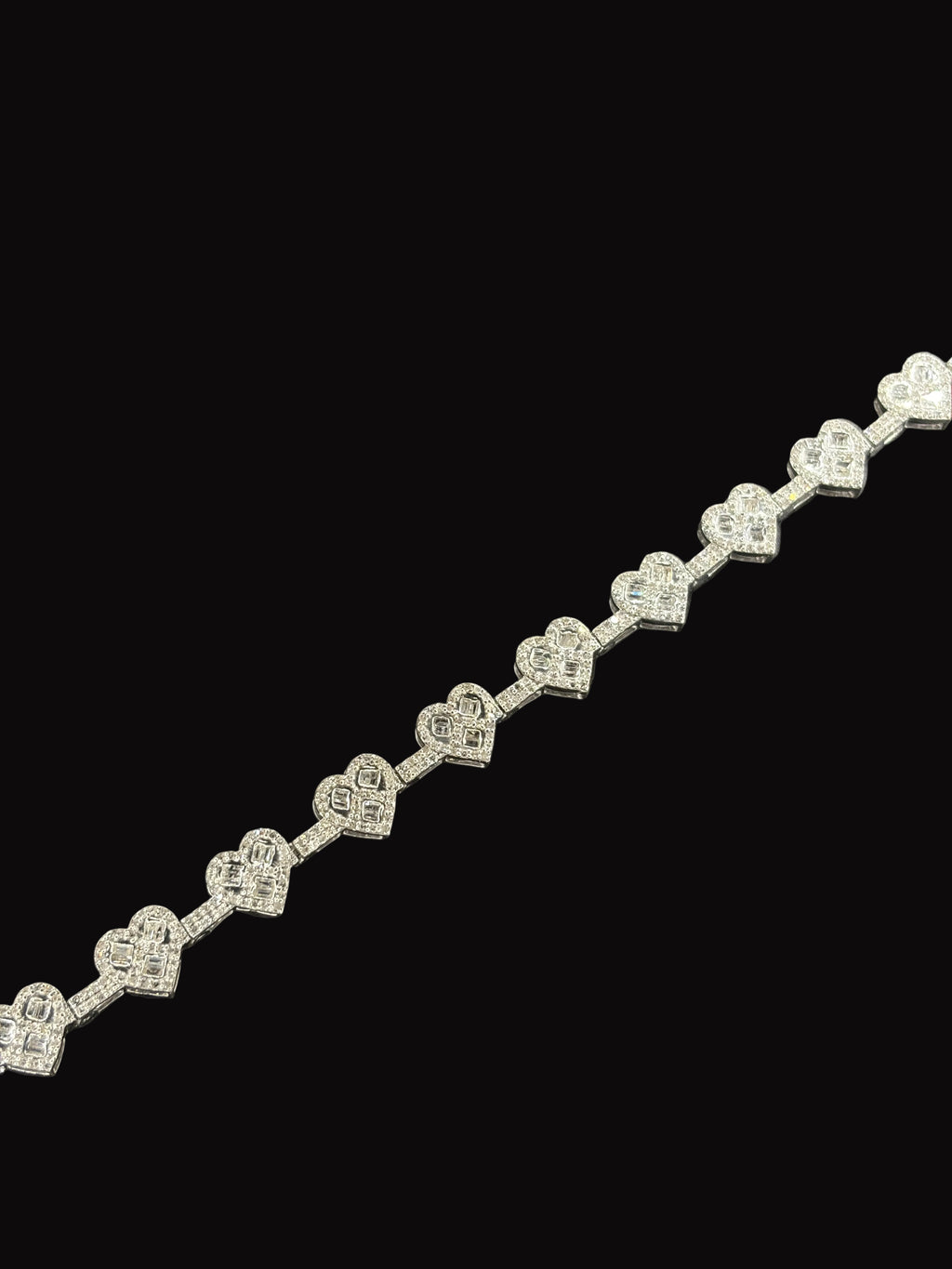 Heart Natural Diamond Bracelet