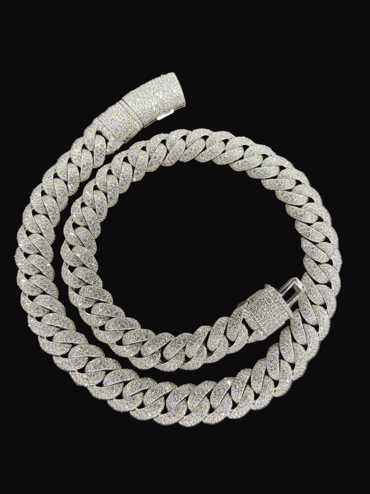 16MM Mosaic Set Moissanite Diamond Cuban Link