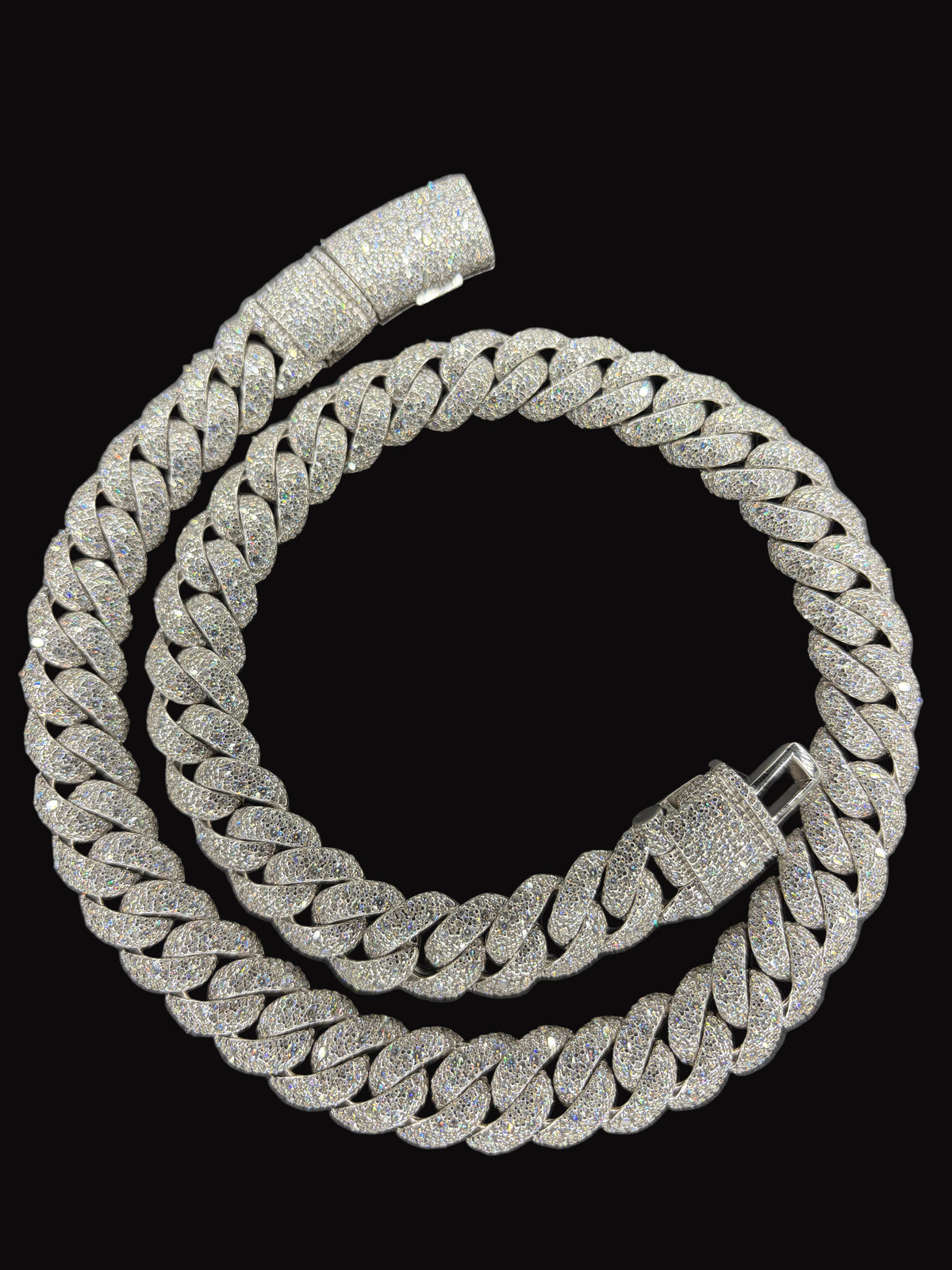 16MM Mosaic Set Moissanite Diamond Cuban Link