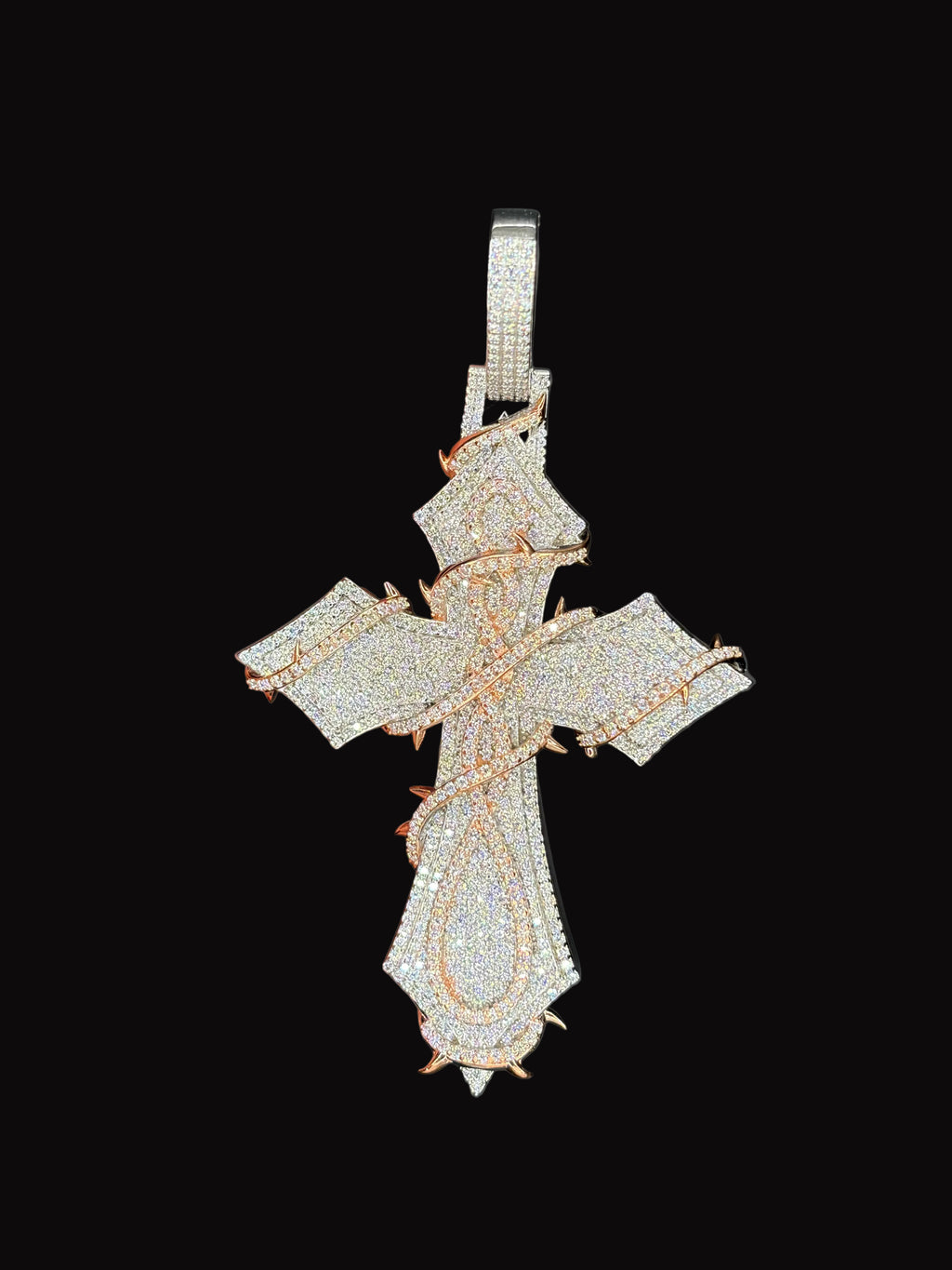 3.25" Moissanite Diamond Cross