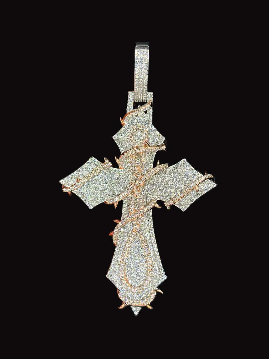 3.25" Moissanite Diamond Cross