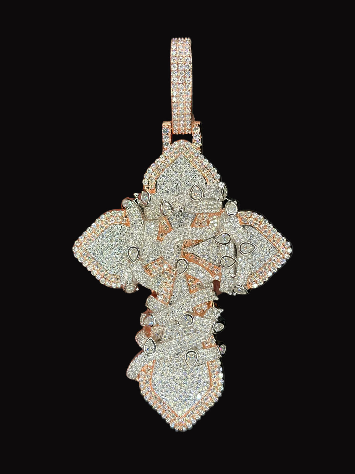 3" Moissanite Diamond Cross